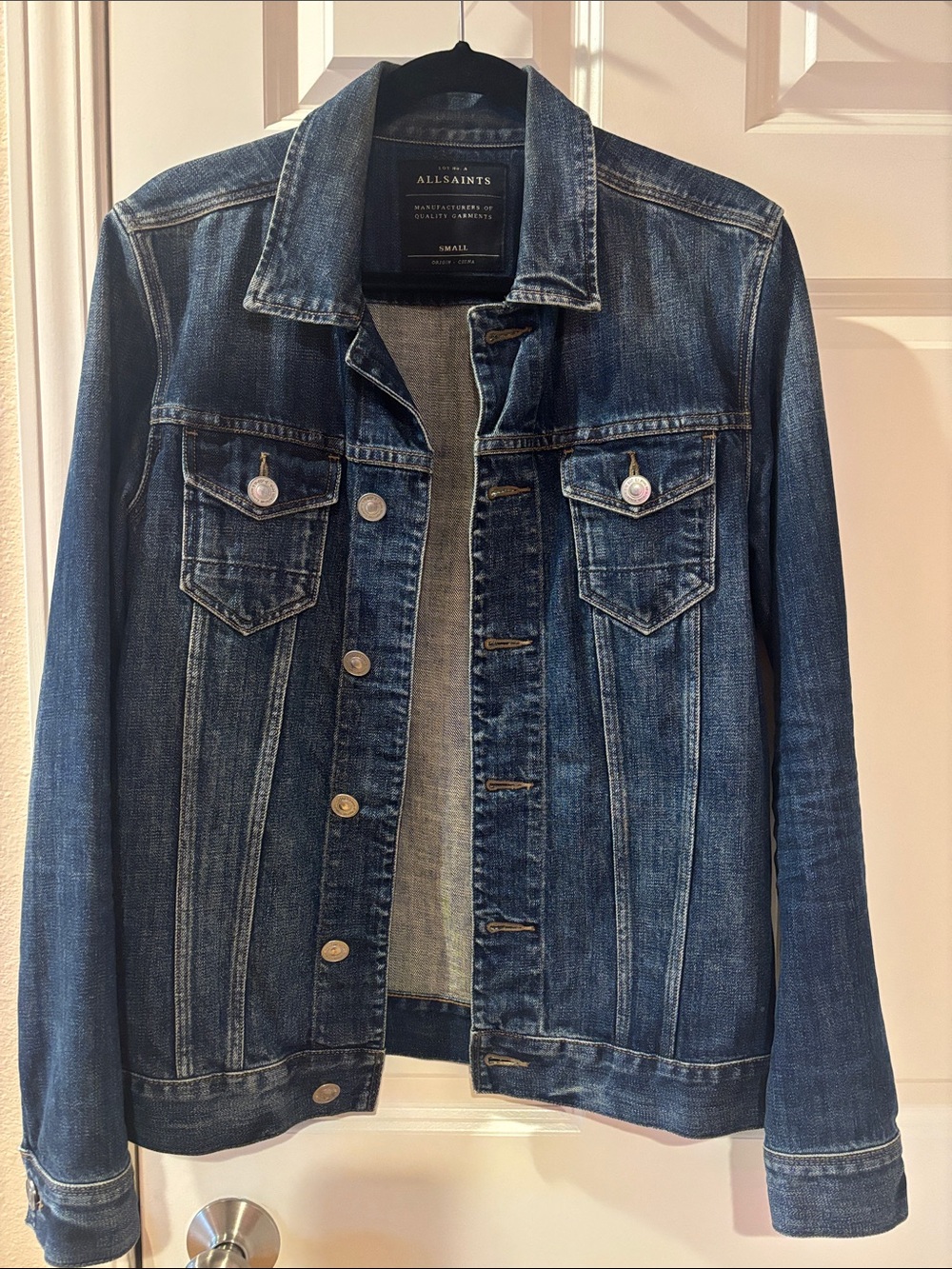 All Saints denim trucker jacket